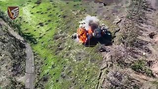 Ruské BMP-3 v oblasti Maryinka