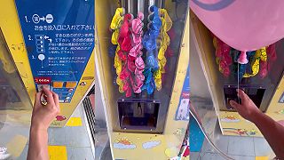 Japonský automat na héliové balóny