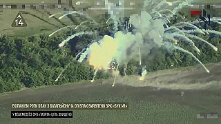 Ruský systém PVO BUK-M1 a pre neho typický ohňostroj