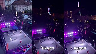 Šialená súťaž v skákaní do výšky na trampolíne