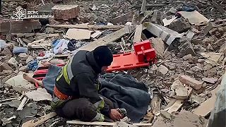 Ruské zverstvá: Vybombardovaní civilisti v osade Velykyi Burluk