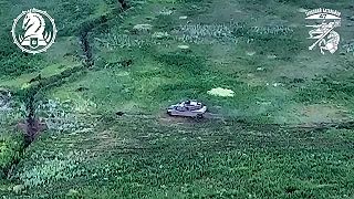 Americký tank M1A1 SA Abrams so sovietskym blyať pancierovaním