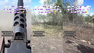 Dva zničené invázne ukrajinské tanky T-72AV na území Ruska