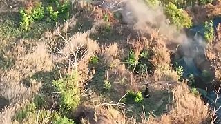 Ukrajinský "vojak" ukazoval prostredníček ruskému operátorovi UAV...(KARMA)