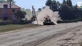 Gruzínci sa preháňajú s tankom po Rusku