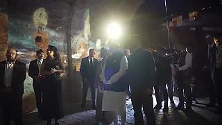 Indický prezident Modi a Zelensky pri pomníku detí zavraždených ruskou vojnou