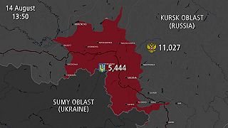 Kurská ofenzíva 6.8.-22.8.2024 - vizualizácia