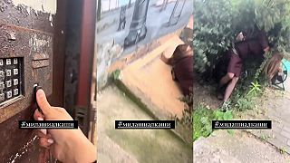 Ukrajinská štetka sa vracia zo šichty