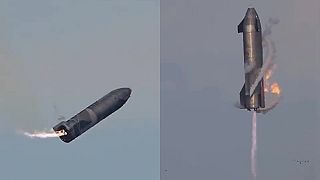 Pristátie vesmírnej lode Starship od spoločnosti SpaceX