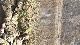 Dron spomalil okupanta