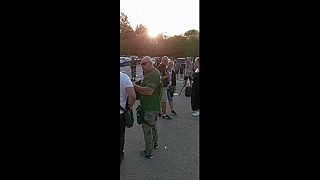 Bohuš Bigas - v úlohe ochranky holohlaví silní muž, ktorí nosím Kotlebove toto