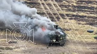 Ruský FPV dron dorazil opustené americké 20-tonóve monštrum M1126 Stryker