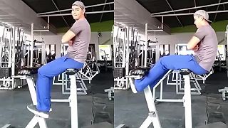 Mladík chcel ukázať, ako cvičí vo fitku brušáky, pomýlil si však stroje
