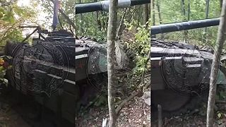 Ukrajinci ponechali Rusom v Kurskej oblasti tank T-72AV