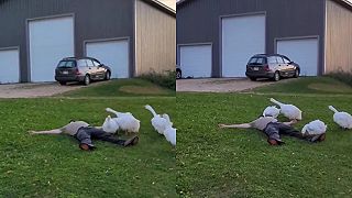 Předstíral, že omdlívá.