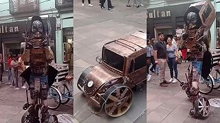 Na ulici sa objavil steampunkový transformer!