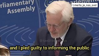 Julian Assange poprvé od svého propuštění promluvil v Radě Evropy