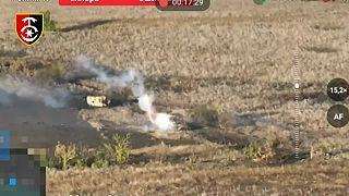 Dron Dracarys zapálil okupantom techniku