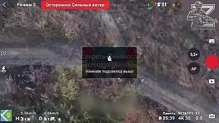 Útok dronu 16. brigády na Ukrajinské jednotky v obci Petropavlovka