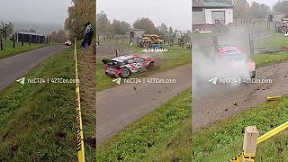 A český farmář má po plotu. Nor při rallye na Šumavě nezvládl zatáčku.