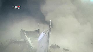 Deštrukcia izraelského tanku Merkava IV v Pásme Gazy