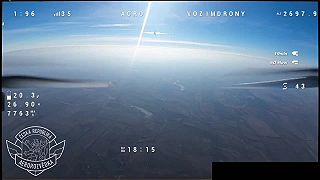 Český FPV dron ARCZ08 zostrelil ruský prieskumný dron Zala Z-16
