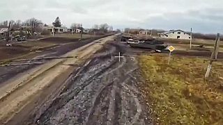 Invázny tank Abrams na výlete v Kurskej oblasti