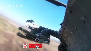 Vrtuľník Ka-52 likviduje ukrajinský kamikadze dron PD-2