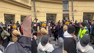 Vítanie Babiša v Čechách