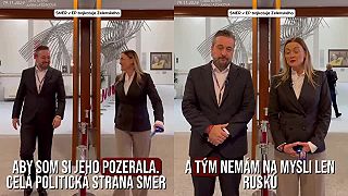 SMER DNES V EURÓPSKOM PARLAMENTE BOJKOTOVAL PREJAV VOLODYMYRA ZELENSKÉHO