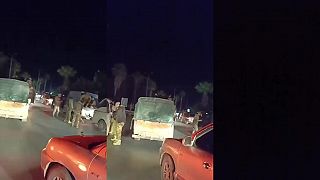 Prílet Ruskej rakety na pozície teroristickej skupiny v meste Aleppo