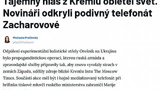 Odpálení střely Orešnik propagandistickou operací, kterou připravily tajné služb