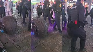 Čína predstavila sférického podporného policajného robota RT-G