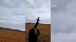 Protivzdušná obrana proti dronu. Dron na dron