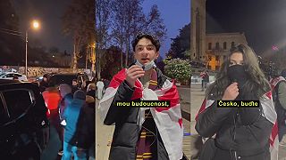Titušky v Gruzinsku napádajú novinárov a demonštrantov