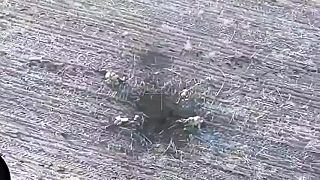 Odrazený útok okupantov na otvorenom priestranstve