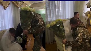 Z frontu rovno na svadbu