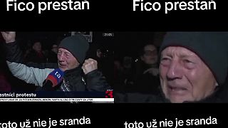 Emotívny prejav protestujúceho pána na proteste proti Ficovej vláde