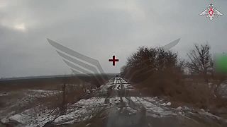 Zničená Ukrajinská technika v Kurskej oblasti v Rusku