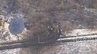 Mínus ukrajinský nákladiak s muníciou a tank