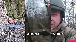 18+ (drsné) Zničená pozícia ukrajincov video 2
