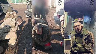 Zajatí Ukrajinskí vojaci v Kurskej oblasti