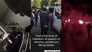 Zábery z ukrajinskej mobilizácie (nevhodné pre citlivé povahy)