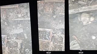 Presná likvidácia ukrajinských "vojakov" v zastavanej pozícii