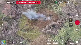 Natrhnutie ukrajinca kamikadze dronom + bonusový záber