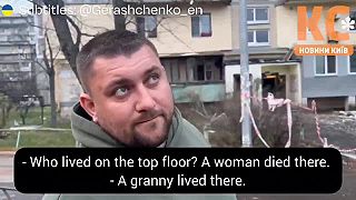 Útok rusských dronov na bytovku