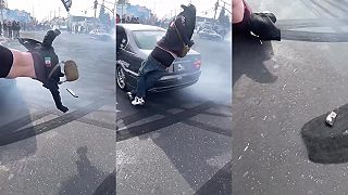 Masliačik krásne plachtil, keď ho nabrali drifteri (spomalene)