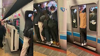 O Japoncoch v metre je známe, že sa radi tlačia