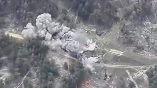 Bunker ruského veliteľstva po zásahu letectva