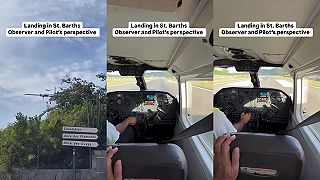 Pristávanie na krátkej dráhe ostrova Svätý Bartolomej z pohľadu pilota